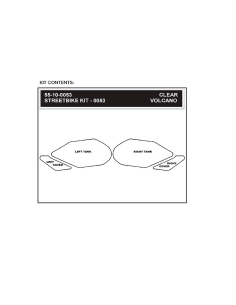 STOMPGRIP Volcano Kit de adhesivos para moto SUZUKI GSX-R1000 07-08 2