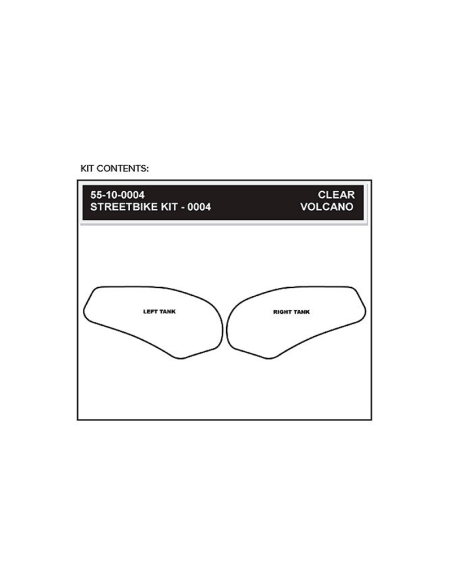 STOMPGRIP Volcano Kit de adhesivos para moto YAMAHA YZF-R6 2003-05
