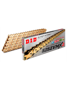 Cadena de transmisión DID ZVM-X2 525 Super Reforzada Dorado