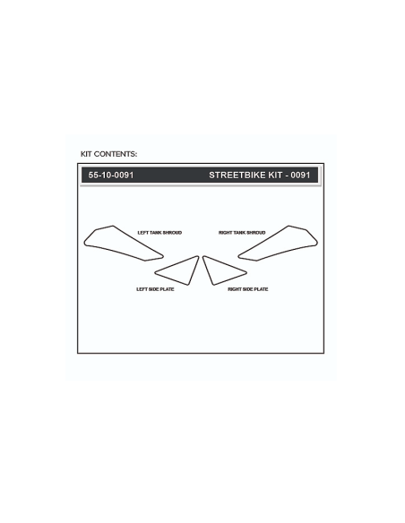 STOMPGRIP Kit de adhesivos para moto YAMAHA WR 250 R 11-15 y WR 250 X 08-15