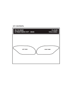 STOMPGRIP Volcano Kit de adhesivos para moto SUZUKI GSXR600 y GSXR750 04-05 2