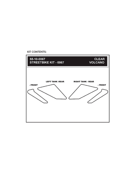 STOMPGRIP Volcano Kit de adhesivos para moto DUCATI HYPERMOTARD 08-12