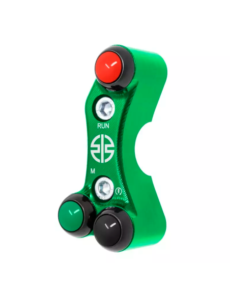 JETPRIME JP PLD 034 V Piña Izquierda Racing 3 botones Jetprime KAWASAKI NINJA H2 / R VERDE