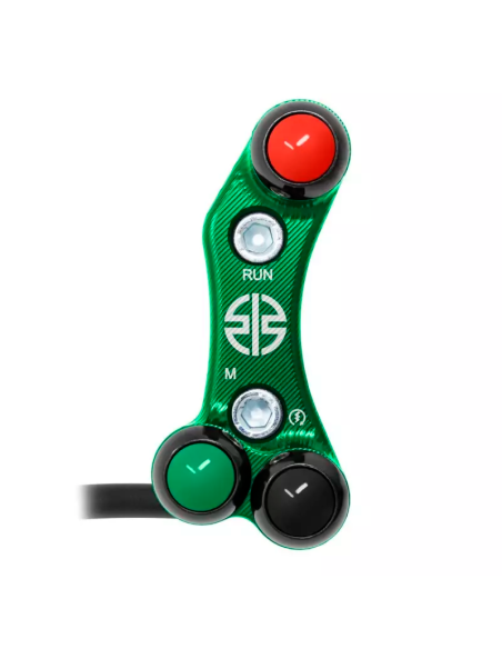 JETPRIME JP PLD 034 V Piña Izquierda Racing 3 botones Jetprime KAWASAKI NINJA H2 / R VERDE