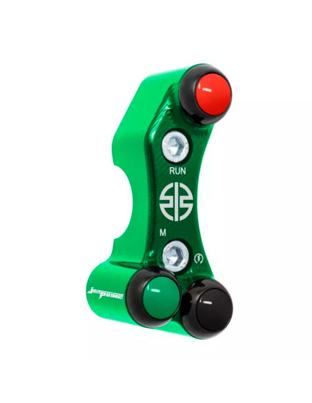 JETPRIME JP PLD 034 V Piña Izquierda Racing 3 botones Jetprime KAWASAKI NINJA H2 / R VERDE