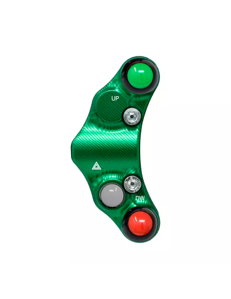 JETPRIME JP PLS 034 V Piña Izquierda Racing 8 botones Jetprime KAWASAKI NINJA H2 R 2015-2023 VERDE