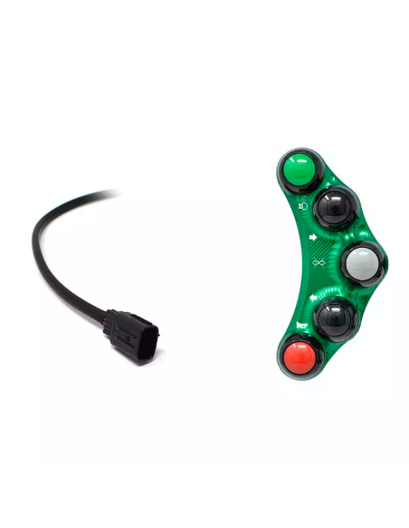 JETPRIME JP PLS 034 V Piña Izquierda Racing 8 botones Jetprime KAWASAKI NINJA H2 R 2015-2023 VERDE