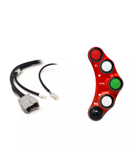 JETPRIME JP PLS 002 R Piña Izquierda Racing 6 botones Jetprime MV AGUSTA F3 / F4 ROJO