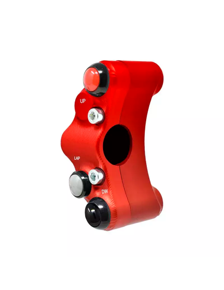 JETPRIME JP PLS 017 R Piña Izquierda Racing 8 botones Jetprime HONDA CBR 1000 RR FIREBLADE / SP 2017-2019 ROJO