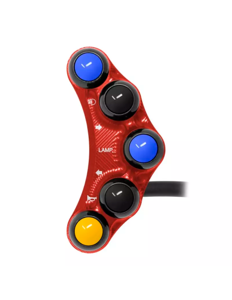 JETPRIME JP PLS 025 R Piña Izquierda Racing 5 botones Jetprime DUCATI 999 / 749 ROJO
