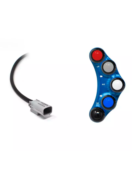 JETPRIME JP PLSR 660 B Piña Izquierda Racing 7 botones Jetprime APRILIA RS 660 AZUL