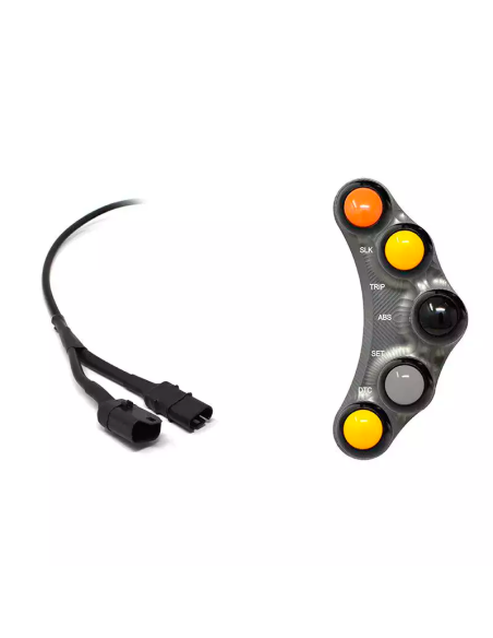 JETPRIME JP PLSR 028 T Piña Izquierda Racing 7 botones Jetprime BMW S 1000 RR / HP4 2009-2014 TITANIO