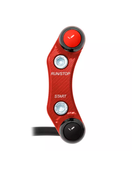 JETPRIME JP PLD 015 R Piña derecha calle 2 botones Jetprime YAMAHA YZF-R3 2015-2018 ROJO