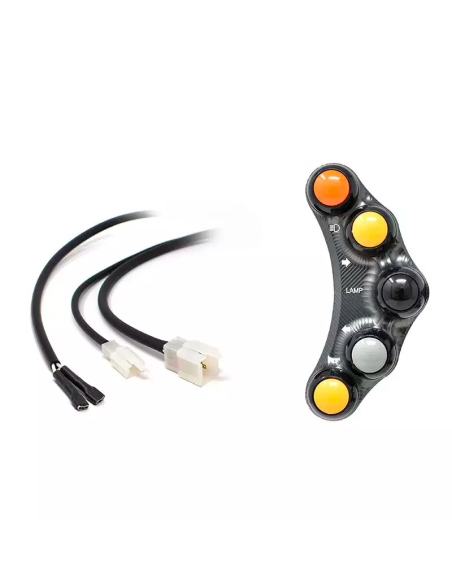 JETPRIME JP PLS 024 T Piña Izquierda 5 botones JETPRIME KAWASAKI NINJA 400 2018-2024 TITANIO