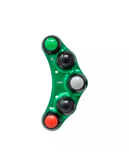 JETPRIME JP PLS 024 V Piña Izquierda 5 botones JETPRIME KAWASAKI NINJA 400 2018-2024 VERDE