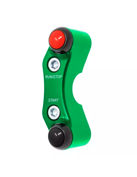 JETPRIME JP PLD 024 V Piña derecha calle 2 botones Jetprime KAWASAKI NINJA 400 2018-2024 VERDE