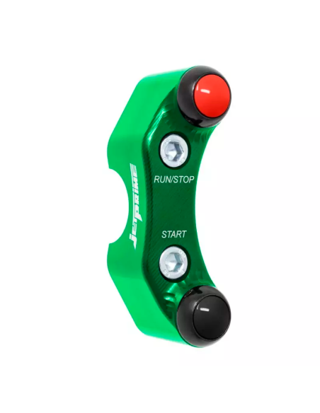 JETPRIME JP PLD 024 V Piña derecha calle 2 botones Jetprime KAWASAKI NINJA 400 2018-2024 VERDE