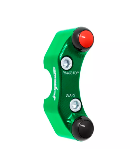 JETPRIME JP PLDB 024 V Piña Izquierda Racing 2 botones Jetprime KAWASAKI NINJA 400 2018-2024 VERDE