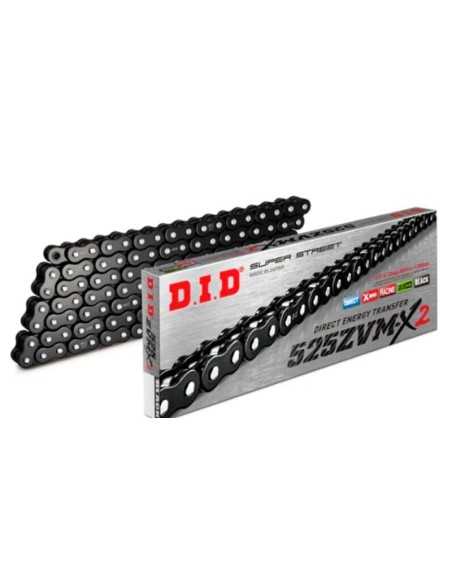 Cadena de transmisión DID ZVM-X2 525 Super Reforzada Negra