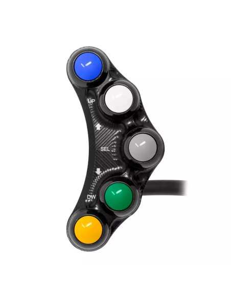 JETPRIME JP SPS 003. Interruptor de manillar deportivo izquierdo para tablero I2M Chrome PRO 2 KAWASAKI / HONDA/ BMW / DUCATI