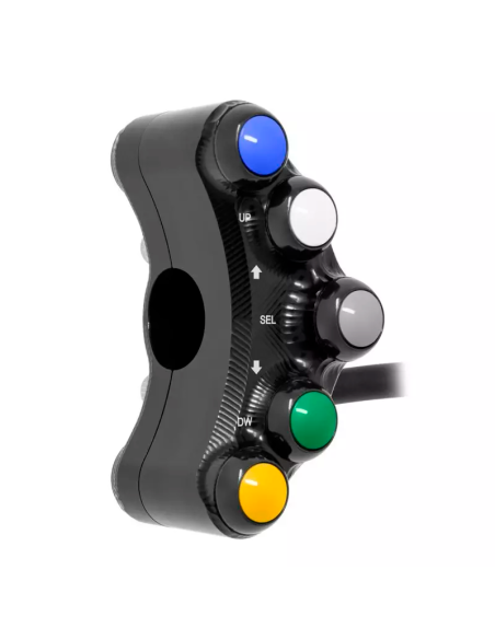 JETPRIME JP SPS 003. Interruptor de manillar deportivo izquierdo para tablero I2M Chrome PRO 2 KAWASAKI / HONDA/ BMW / DUCATI