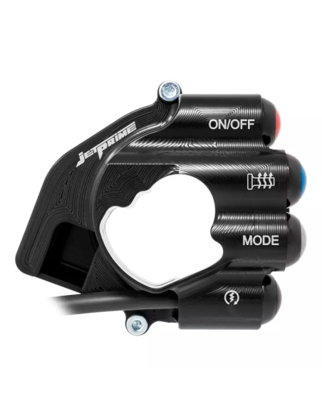 Puño de acelerador giratorio JETPRIME con controles integrados para BMW