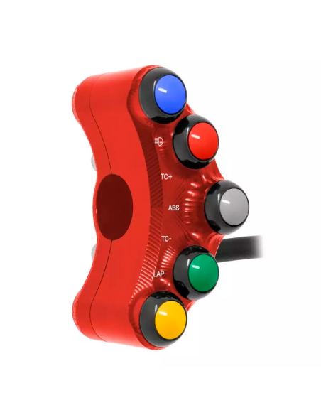 JETPRIME JP PLSR 008 R Piña Izquierda Racing 7 botones Jetprime BMW S 1000 RR 2015-2018 ROJO