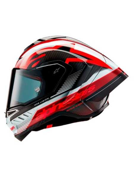 Casco ALPINESTARS SUPERTECH R10 EQUIPO ECE 06 RED-BLACK-BLACK-BLACK-WHITE