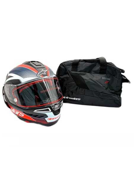 Helm ALPINESTARS SUPERTECH R10 EQUIPMENT ECE 06 ROT-BLAU-BLAU-WEIß