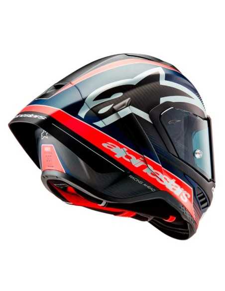 Helm ALPINESTARS SUPERTECH R10 EQUIPMENT ECE 06 ROT-BLAU-BLAU-WEIß