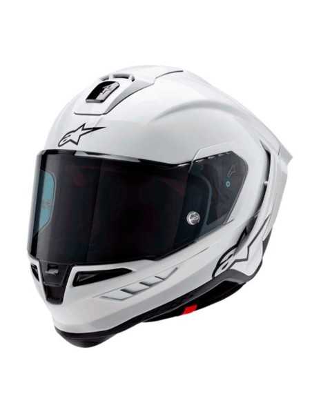 ALPINESTARS SUPERTECH R10 SOLID ECE 06 GLOSSY WHITE Helm