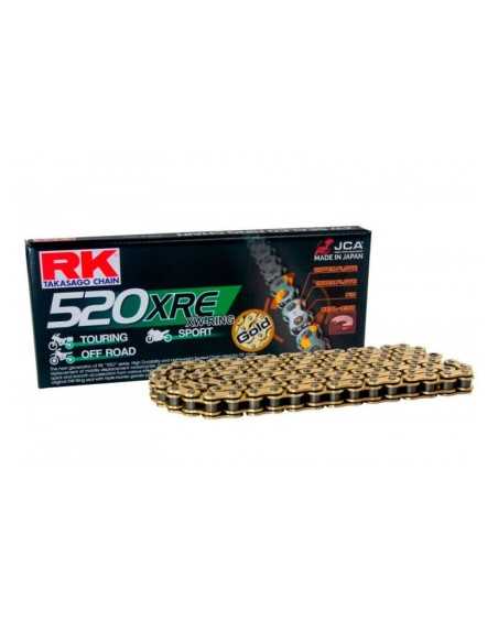 Cadena de transmisión RK XRE 520/525/530 Dorada