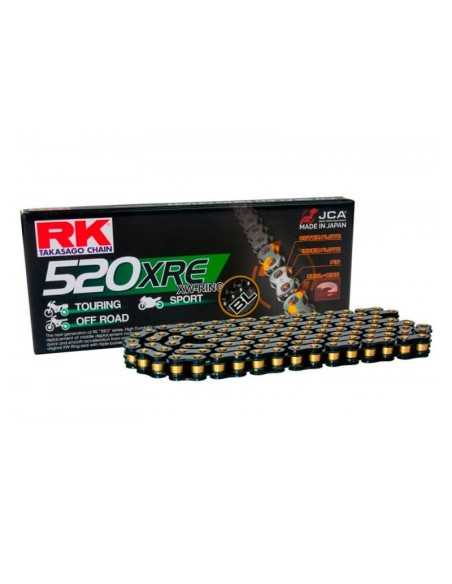 Cadena de transmisión RK XRE 520/525 Negro y Dorado