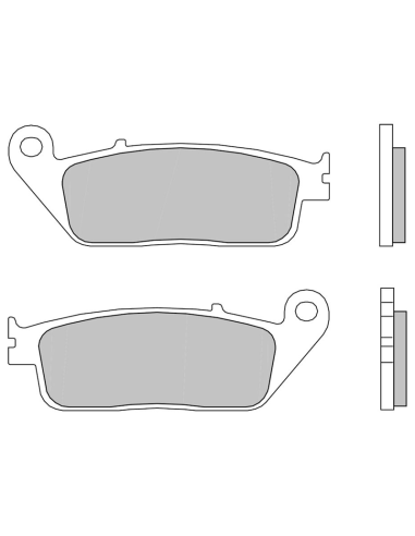 Pastillas de freno traseras sinterizadas BREMBO 07074XS