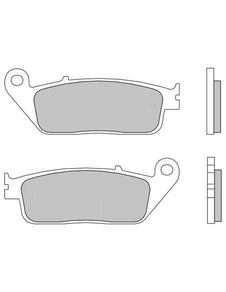 Pastillas de freno traseras sinterizadas BREMBO 07074XS