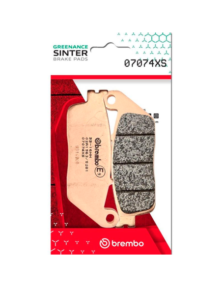 Pastillas de freno traseras sinterizadas BREMBO 07074XS
