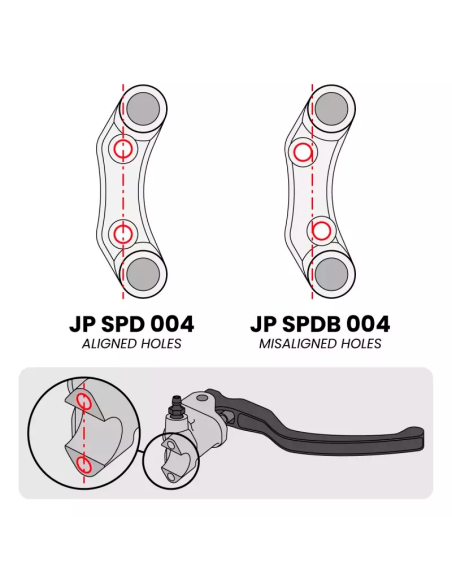 JETPRIME JP SPD 004 Piña derecha calle 2 botones Jetprime DUCATI PANIGALE V2 2020-2024