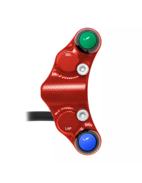 JETPRIME JP PLSR 020 R. Interruptor de manillar izquierdo JETPRIME Racing para DUCATI PANIGALE V4 ROJO