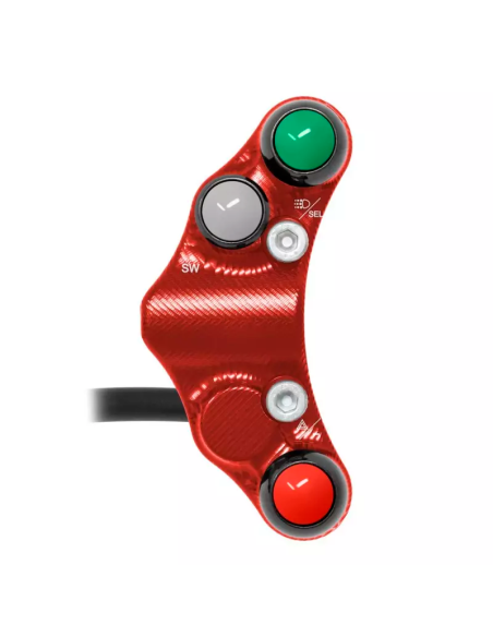 JETPRIME JP PLS 020 R Piña Izquierda CALLE 8 botones Jetprime DUCATI PANIGALE V4 ROJO