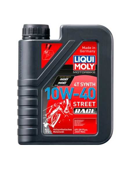 aceite Liqui Moly 100% sintético 4T 10W-40 Street Race 1L