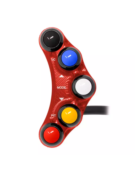 JETPRIME JP PLSR 017 R Piña Izquierda Racing 5 botones Jetprime HONDA CBR 1000 RR FIREBLADE SP 2017-2019 ROJO