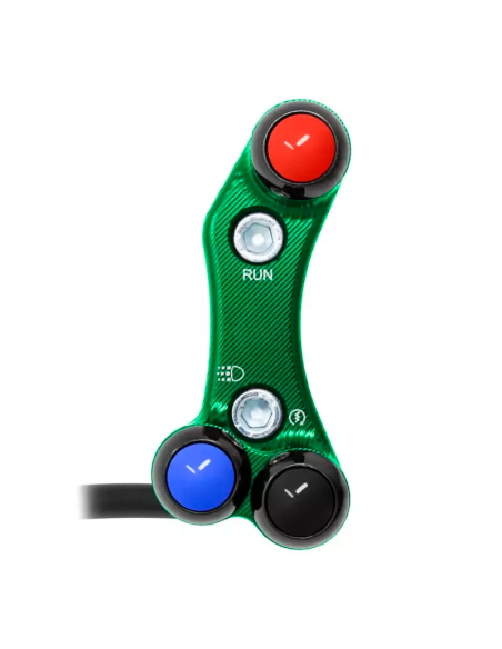 JETPRIME JP PLD 044 V Piña Izquierda Racing 3 botones Jetprime KAWASAKI ZX-6R 2019-2024 VERDE