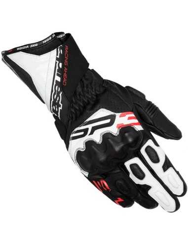ALPINESTARS SP-3 Handschuhe Schwarz / Weiß / Rot Fluo