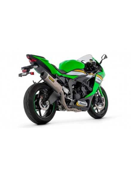 Kompletter ARROW Pista-Auspuff ohne Zulassung in Titan mit Edelstahlkrümmern für KAWASAKI ZX-6R / 636 24-25