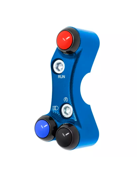 JETPRIME JP PLDB 011 B Interruptor manillar derecho JETPRIME SUZUKI GSX-R 1000 2017-2021 ORIFICIOS DESALINEADOS AZUL