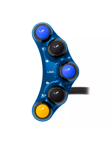 Jetprime JP PLS 073 B Piña Izquierda Carretera 7 botones Jetprime YAMAHA YZF-R7 2022-2024 AZUL
