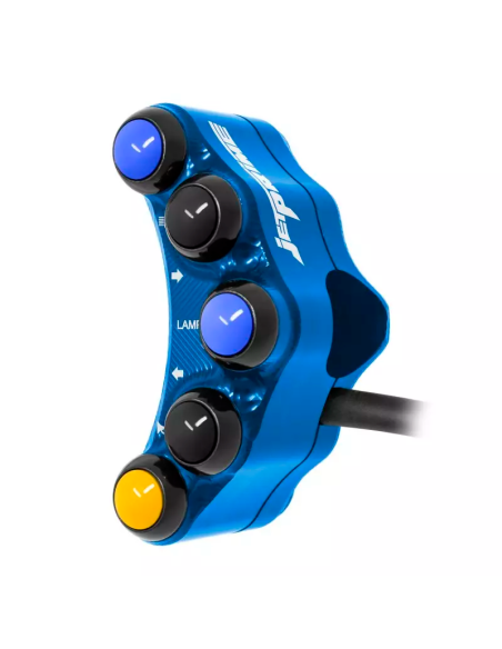 Jetprime JP PLS 073 B Piña Izquierda Carretera 7 botones Jetprime YAMAHA YZF-R7 2022-2024 AZUL