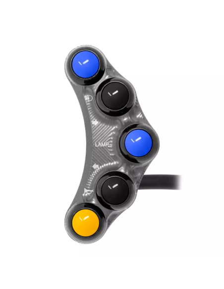 Jetprime JP PLS 073 T Piña Izquierda Carretera 7 botones Jetprime YAMAHA YZF-R7 2022-2024 TITANIO