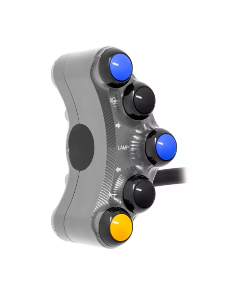 Jetprime JP PLS 073 T Piña Izquierda Carretera 7 botones Jetprime YAMAHA YZF-R7 2022-2024 TITANIO