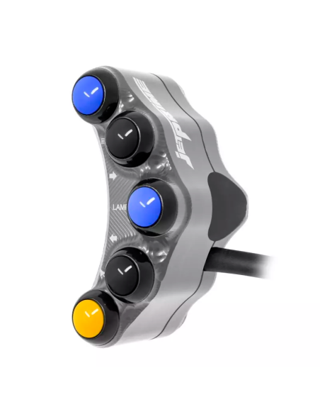 Jetprime JP PLS 073 T Piña Izquierda Carretera 7 botones Jetprime YAMAHA YZF-R7 2022-2024 TITANIO